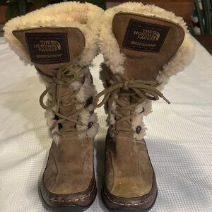 The North Face Suede Women's Tan Fur-Lined Boots